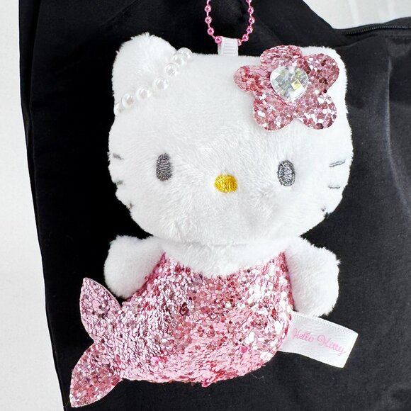 Sanrio Hello Kitty Pink Mermaid Plush Mascot Keychain -Limited Edition - Picture 3 of 3